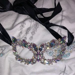 beautiful rhinestone eyemask